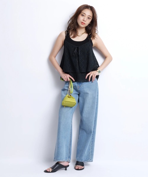【めるの】ジャスグリッティー　JUSGLITTY レースシャツ レースキャミ（シャツ/ブラウス）｜JUSGLITTY（ジャス