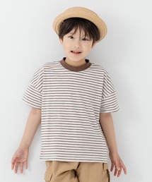 綿100% スラブ天竺ボーダー 半袖Tシャツ