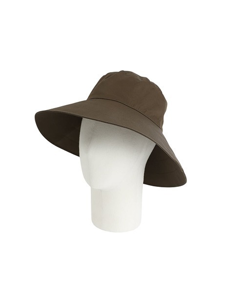 KIJIMA TAKAYUKI（キジマ　タカユキ）の「KIJIMA TAKAYUKI / キジマ タカユキ：【レディース】VENTILE WIDE BRIM BUCKET HAT：W-251136[ANN]（ハット・レディース・カーキ・1）」の3枚目の写真