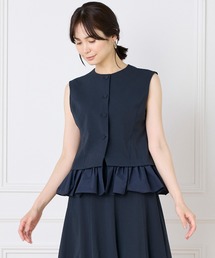 Maglie le cassetto  ノーカラーコート 春 ネイビー 2WAY】ノーカラーロングコート(ノーカラーコート) | a.v.v(アー