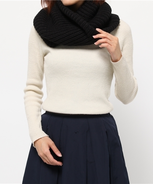 RAGEBLUE(レイジブルー)の「ローゲージスヌード/705386(ストール/ショール・メンズ・ダークグレー/ブラック/ネイビー・FREE)」の8枚目の写真