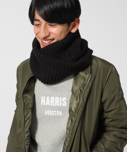 RAGEBLUE(レイジブルー)の「ローゲージスヌード/705386(ストール/ショール・メンズ・ダークグレー/ブラック/ネイビー・FREE)」の14枚目の写真