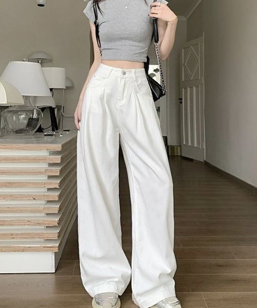 REBALANCE(リバランス)の「ホワイトワパンツ_リラックスシルエット(その他パンツ・レディース・A・X-LARGE/LARGE/MEDIUM)」の16枚目の写真