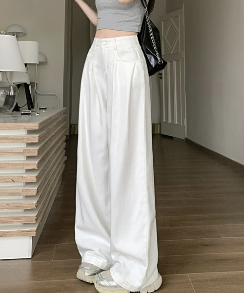 REBALANCE(リバランス)の「ホワイトワパンツ_リラックスシルエット(その他パンツ・レディース・A・X-LARGE/LARGE/MEDIUM)」の2枚目の写真