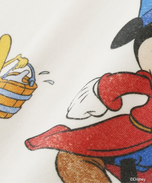 Disney（ディズニー）の「《Disney Collection》FANTASIA / MICKEY MOUSE / BROOM T-SHIRT / AVIREXWOMAN（Tシャツ/カットソー・レディース・チャコール/オフホワイト・FREE）」の12枚目の写真