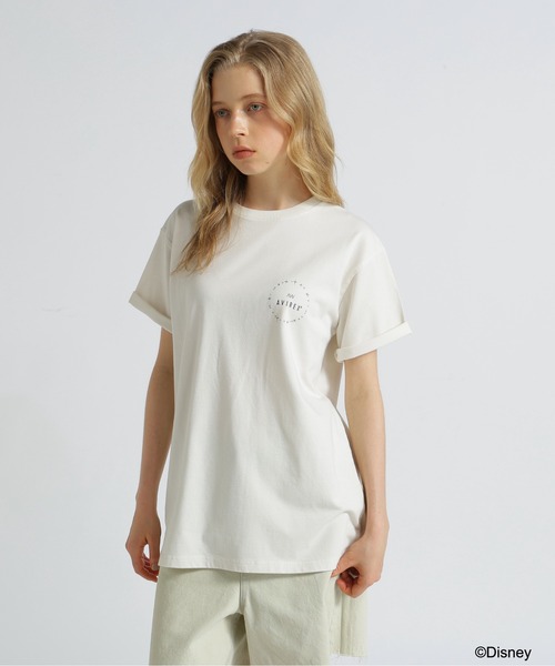 Disney（ディズニー）の「《Disney Collection》FANTASIA / MICKEY MOUSE / BROOM T-SHIRT / AVIREXWOMAN（Tシャツ/カットソー・レディース・チャコール/オフホワイト・FREE）」の7枚目の写真