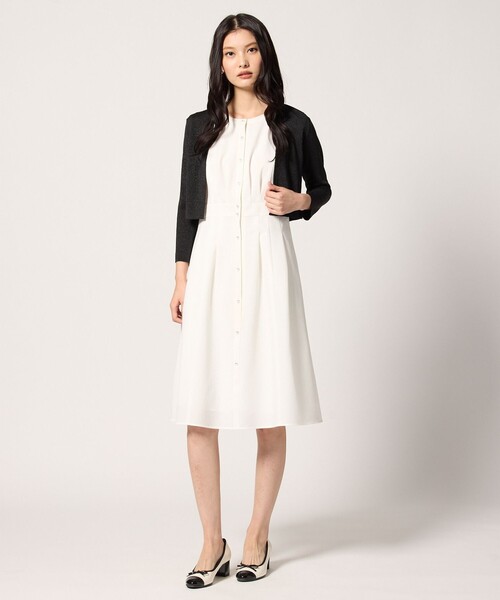 TOCCA フォーマルドレス ホワイト TOCCA（トッカ） 【宮本茉由さん着用】PROMISE RIBBON ROSETTE ドレス