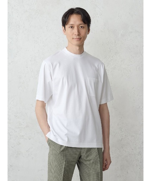 TOKYO RUN(トウキョウラン)の「【汗ジミ防止】TOKYORUN コットンTシャツ ホワイト/ブラック/ブラウン(Tシャツ/カットソー・メンズ・ホワイト/ブラウン/ブラック・M/L/LL)」の2枚目の写真