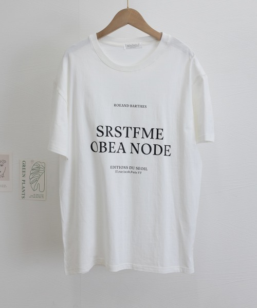 Miniministore（ミニミニストア）の「ロゴプリントTシャツ 半袖韓国風トップス（Tシャツ/カットソー・レディース・ブラック/ホワイト・L/M）」の20枚目の写真