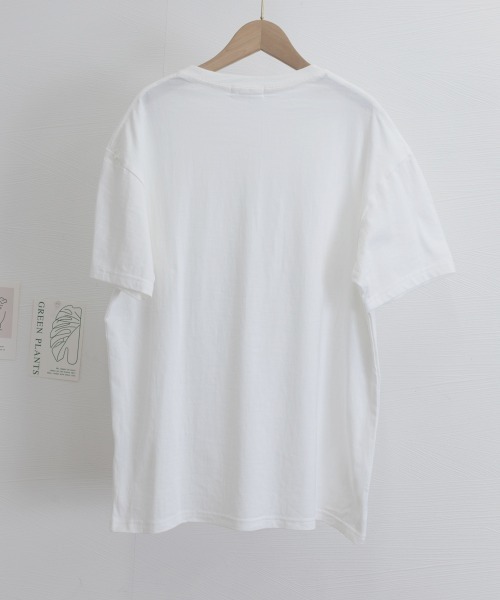 Miniministore（ミニミニストア）の「ロゴプリントTシャツ 半袖韓国風トップス（Tシャツ/カットソー・レディース・ブラック/ホワイト・L/M）」の21枚目の写真