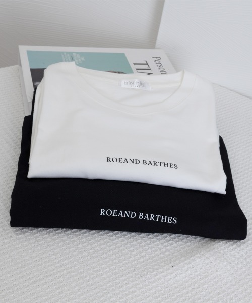 Miniministore（ミニミニストア）の「ロゴプリントTシャツ 半袖韓国風トップス（Tシャツ/カットソー・レディース・ブラック/ホワイト・L/M）」の22枚目の写真
