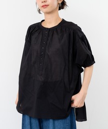 refinedworks | 【refinedworks】毎年人気の 多釦ギャザーブラウス(シャツ/ブラウス)