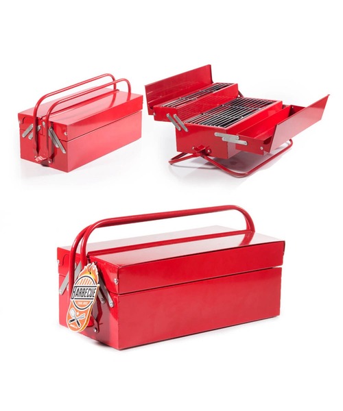 entre square（アントレスクエアー）の「SUCK UK/BBQツールボックス レッド バーベキューコンロ（アウトドアグッズ・レディース・レッド・ONE SIZE）」の5枚目の写真