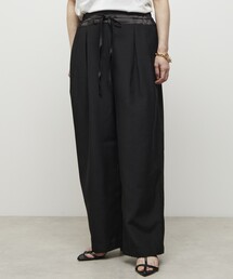 Firsthand | Firsthand/ファーストハンド 機能性素材 リネンライク バイカラー イージーパンツ / ウォッシャブル / 接触冷感(その他パンツ)