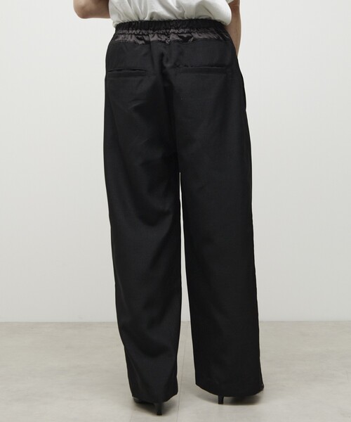 Firsthand(ファーストハンド)の「Firsthand/ファーストハンド 機能性素材 リネンライク バイカラー イージーパンツ / ウォッシャブル / 接触冷感(その他パンツ・レディース・ベージュ/ブラック/ブルーグリーン・MEDIUM/SMALL)」の8枚目の写真