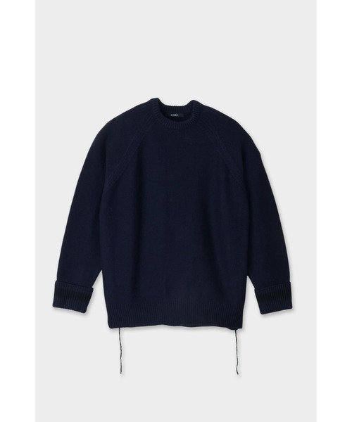 WOOL CASHMERE CREW NECK KNIT
