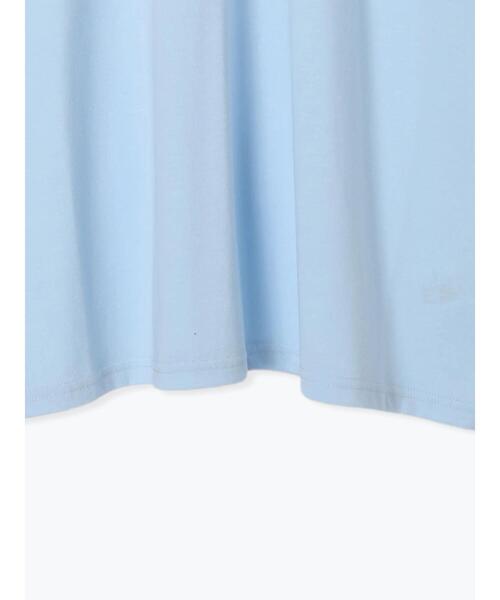 Samansa Mos2 blue(サマンサモスモスブルー)の「◎【接触冷感】バックリボンTシャツ(Tシャツ/カットソー・レディース・チャコールグレー/オフホワイト/サックスブルー・F)」の13枚目の写真