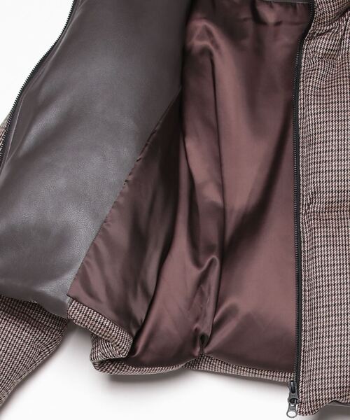 DOUBLE STANDARD CLOTHING(ダブルスタンダードクロージング)の「Chic-Tweed ガンクラブチェックダウン(ダウンジャケット/コート・レディース・ベージュ・36)」の15枚目の写真