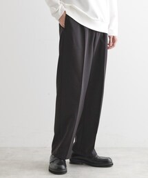 ◆【セットアップ対応】360度ストレッチ ワイドテーパードパンツ