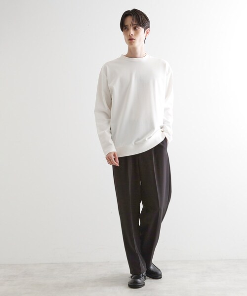 tk.TAKEO KIKUCHI(ティーケータケオキクチ)の「◆【セットアップ対応】360度ストレッチ ワイドテーパードパンツ(その他パンツ・メンズ・ブラック/ブルー/ブラウン系その他・01/02/03/04)」の4枚目の写真