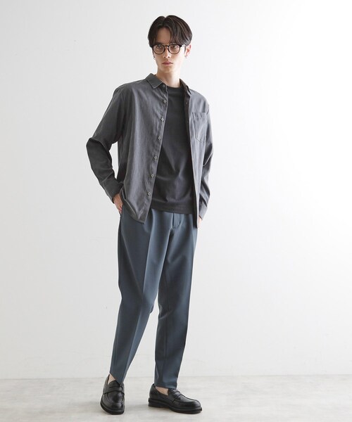 tk.TAKEO KIKUCHI(ティーケータケオキクチ)の「◆【セットアップ対応】360度ストレッチ ワイドテーパードパンツ(その他パンツ・メンズ・ブラック/ブルー/ブラウン系その他・01/02/03/04)」の12枚目の写真