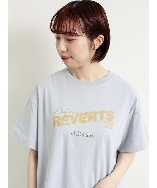 SM2（エスエムツー）の「[接触冷感]バンドモチーフアソートプリントTシャツ（Tシャツ/カットソー・レディース・グレー/チャコールグレー/サックスブルー/オフホワイト・F）」の4枚目の写真