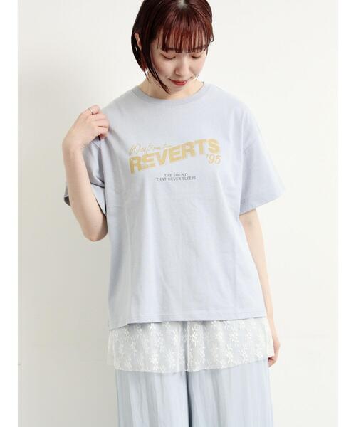 SM2（エスエムツー）の「[接触冷感]バンドモチーフアソートプリントTシャツ（Tシャツ/カットソー・レディース・グレー/チャコールグレー/サックスブルー/オフホワイト・F）」の14枚目の写真
