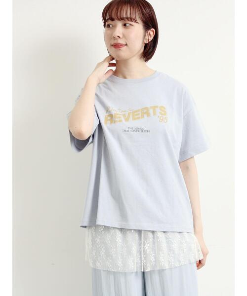 SM2（エスエムツー）の「[接触冷感]バンドモチーフアソートプリントTシャツ（Tシャツ/カットソー・レディース・グレー/チャコールグレー/サックスブルー/オフホワイト・F）」の15枚目の写真