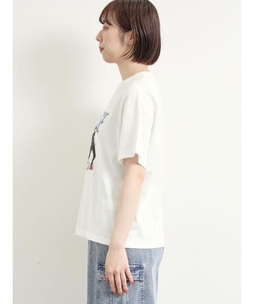 SM2（エスエムツー）の「[接触冷感]バンドモチーフアソートプリントTシャツ（Tシャツ/カットソー・レディース・グレー/チャコールグレー/サックスブルー/オフホワイト・F）」の19枚目の写真