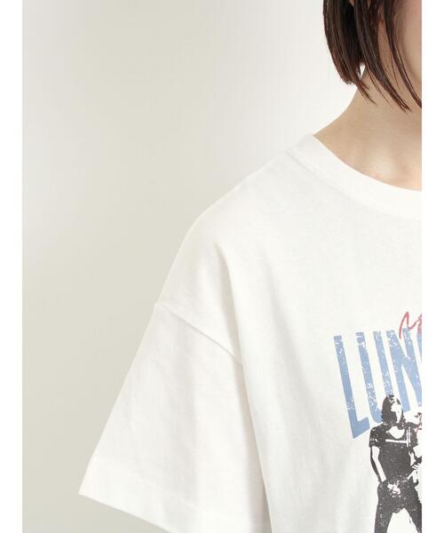 SM2（エスエムツー）の「[接触冷感]バンドモチーフアソートプリントTシャツ（Tシャツ/カットソー・レディース・グレー/チャコールグレー/サックスブルー/オフホワイト・F）」の22枚目の写真