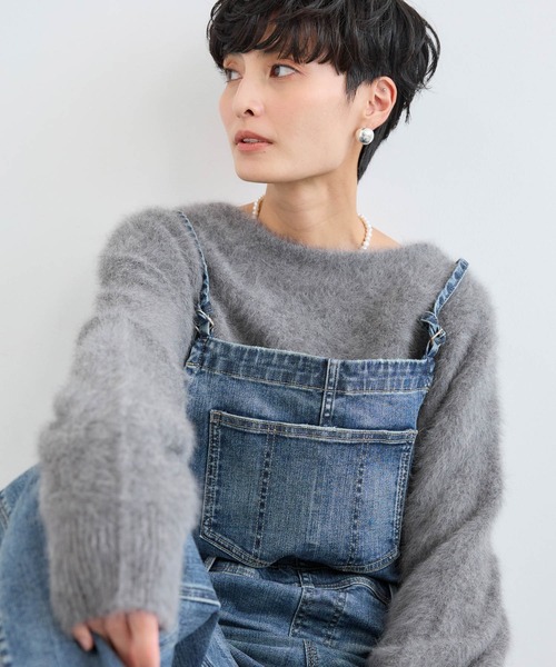 【BARNYARDSTORM】　バンヤードストーム　デニムサロペット　新品未使用 セール】BARNYARDSTORM / デニムキャミサロペ（サロペット