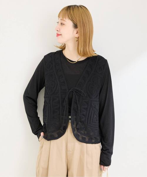 追加3》【WEB限定】手洗い可 / メッシュ刺繍ベスト（その他