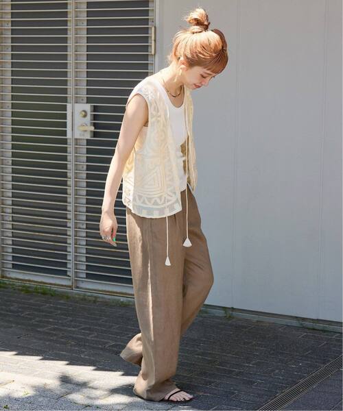 メッシュ刺繍ベスト（ベスト）｜B.C STOCK（ベーセーストック