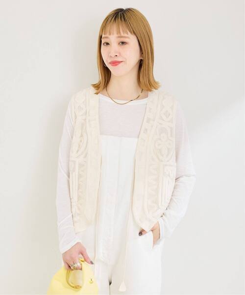 追加3》【WEB限定】手洗い可 / メッシュ刺繍ベスト（その他