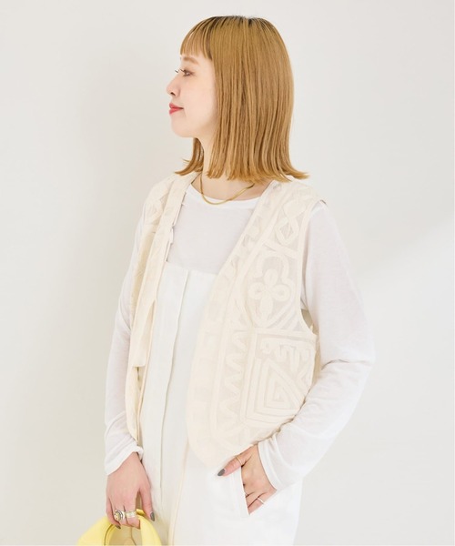 追加3》【WEB限定】手洗い可 / メッシュ刺繍ベスト（その他