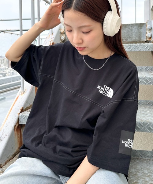【THE NOTRH FACE】 STITCH DYEING S/S R/TEE‐BLACK 国内未発売 THE NORTH FACE(ザ・ノースフェイス)/ワンポイント