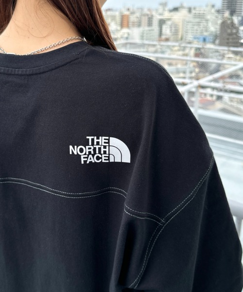 THE NORTH FACE(ザノースフェイス)の「国内未発売 THE NORTH FACE(ザ・ノースフェイス)/ワンポイントロゴ ステッチ 切り替え 半袖 Tシャツ/STITCH DYEING S/S R/TEE(Tシャツ/カットソー・レディース・ブラック/ホワイト/チャコールグレー/ベージュ・M/L/XL/XXL)」の16枚目の写真