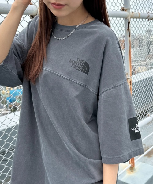 THE NORTH FACE(ザノースフェイス)の「国内未発売 THE NORTH FACE(ザ・ノースフェイス)/ワンポイントロゴ ステッチ 切り替え 半袖 Tシャツ/STITCH DYEING S/S R/TEE(Tシャツ/カットソー・レディース・ブラック/ホワイト/チャコールグレー/ベージュ・M/L/XL/XXL)」の20枚目の写真