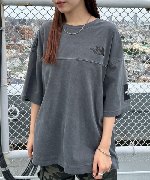 THE NORTH FACE(ザノースフェイス)の「国内未発売 THE NORTH FACE(ザ・ノースフェイス)/ワンポイントロゴ ステッチ 切り替え 半袖 Tシャツ/STITCH DYEING S/S R/TEE(Tシャツ/カットソー・レディース・ブラック/ホワイト/チャコールグレー/ベージュ・M/L/XL/XXL)」の21枚目の写真