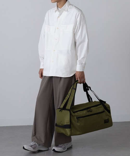 FORECAST(フォーキャスト)の「【FORECAST】3WAY ボストンバッグ トラベルバッグ 35L 大容量 旅行 アウトドア キャンプ 9126(ボストンバッグ・メンズ・カーキ/ブラック・FREE)」の15枚目の写真