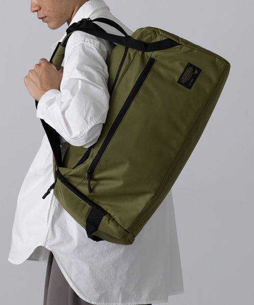 FORECAST(フォーキャスト)の「【FORECAST】3WAY ボストンバッグ トラベルバッグ 35L 大容量 旅行 アウトドア キャンプ 9126(ボストンバッグ・メンズ・カーキ/ブラック・FREE)」の12枚目の写真