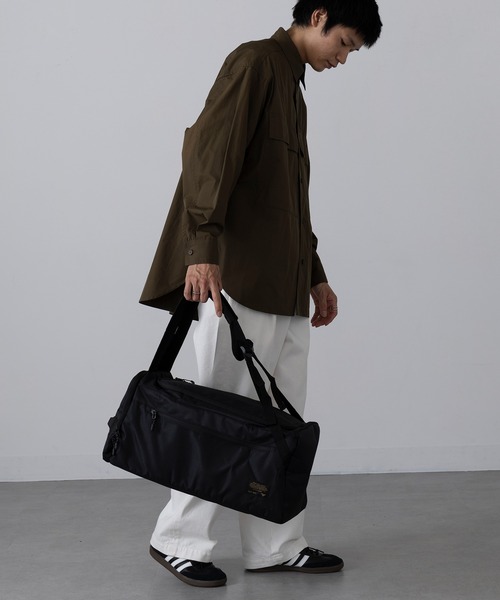 FORECAST(フォーキャスト)の「【FORECAST】3WAY ボストンバッグ トラベルバッグ 35L 大容量 旅行 アウトドア キャンプ 9126(ボストンバッグ・メンズ・カーキ/ブラック・FREE)」の4枚目の写真