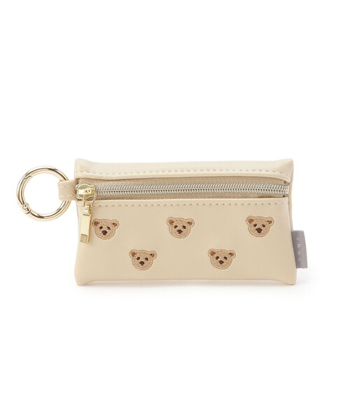 one'sterrace（ワンズテラス）の「FR スマートキーポーチ 刺繍（キーケース/キーアクセサリー・レディース・ネイビー系5/アイボリー系8・99）」の2枚目の写真