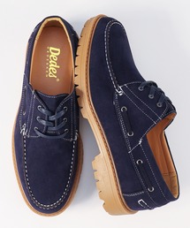 モカシン/デッキシューズ（ブルー・ネイビー/青色系）ファッション通販