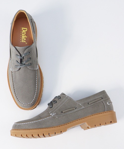 Dedes(デデス)の「Dedes / ラグソール モカシン デッキシューズ 厚底 レースアップ カジュアルシューズ (6398)(モカシン/デッキシューズ・メンズ・ブラック/グレー/ブラウン/ダークブラウン/ベージュ/ネイビー/ブラック系その他/ワイン・40/41/42/43/44)」の10枚目の写真