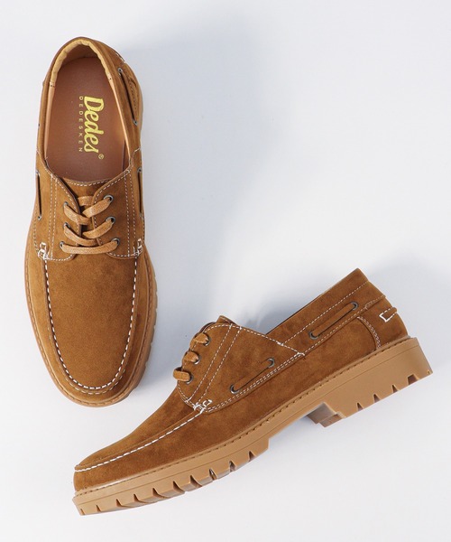 Dedes(デデス)の「Dedes / ラグソール モカシン デッキシューズ 厚底 レースアップ カジュアルシューズ (6398)(モカシン/デッキシューズ・メンズ・ブラック/グレー/ブラウン/ダークブラウン/ベージュ/ネイビー/ブラック系その他/ワイン・40/41/42/43/44)」の14枚目の写真