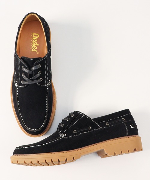 Dedes(デデス)の「Dedes / ラグソール モカシン デッキシューズ 厚底 レースアップ カジュアルシューズ (6398)(モカシン/デッキシューズ・メンズ・ブラック/グレー/ブラウン/ダークブラウン/ベージュ/ネイビー/ブラック系その他/ワイン・40/41/42/43/44)」の22枚目の写真