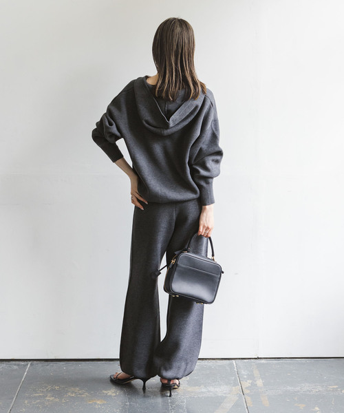 NOBLE 接結タック編みフードプルオーバー 追加》接結タック編みフードプルオーバー2（ニット／セーター）｜NOBLE