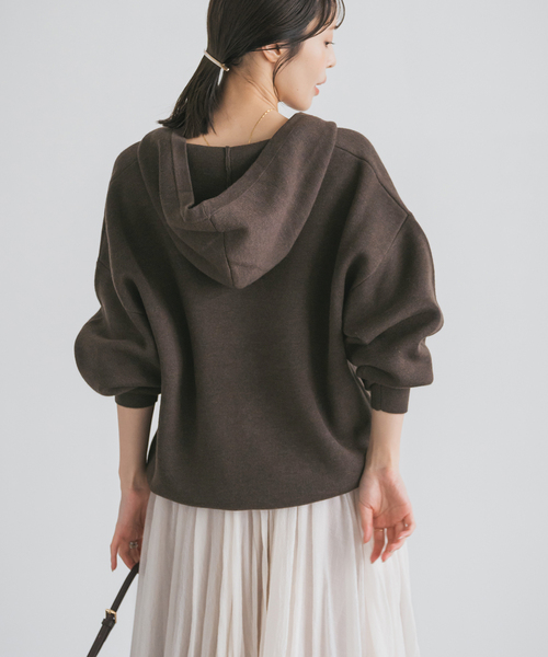 追加》接結タック編みフードプルオーバー（ニット/セーター）｜NOBLE