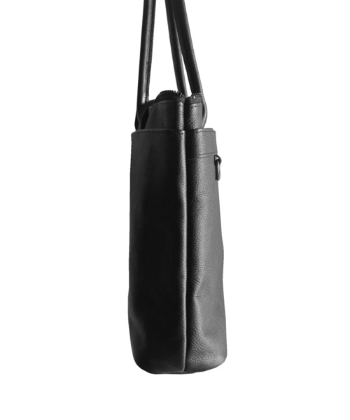 DECADE(ディケイド)の「ウォータープルーフレザービジトートバッグ (DCD-01511)/ Water Proof Cow Lether Tote Bag(トートバッグ・メンズ・ブラック/ブラック系その他・フリー)」の14枚目の写真
